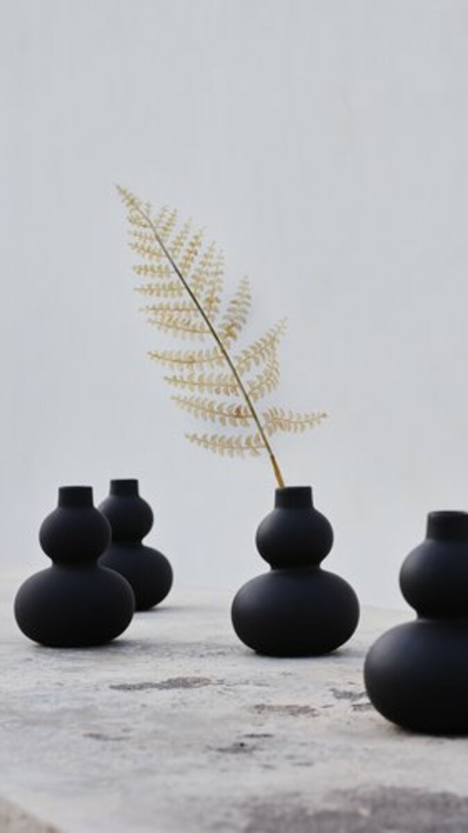 Bild 3 von Vase ROBERT Ø11xH15cm schwarz