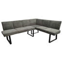 Bild 1 von Mid.you Eckbank, Grau, Metall, Textil, 5-Sitzer, L-Form, 202x160x82 cm, Esszimmer, Bänke, Eckbänke