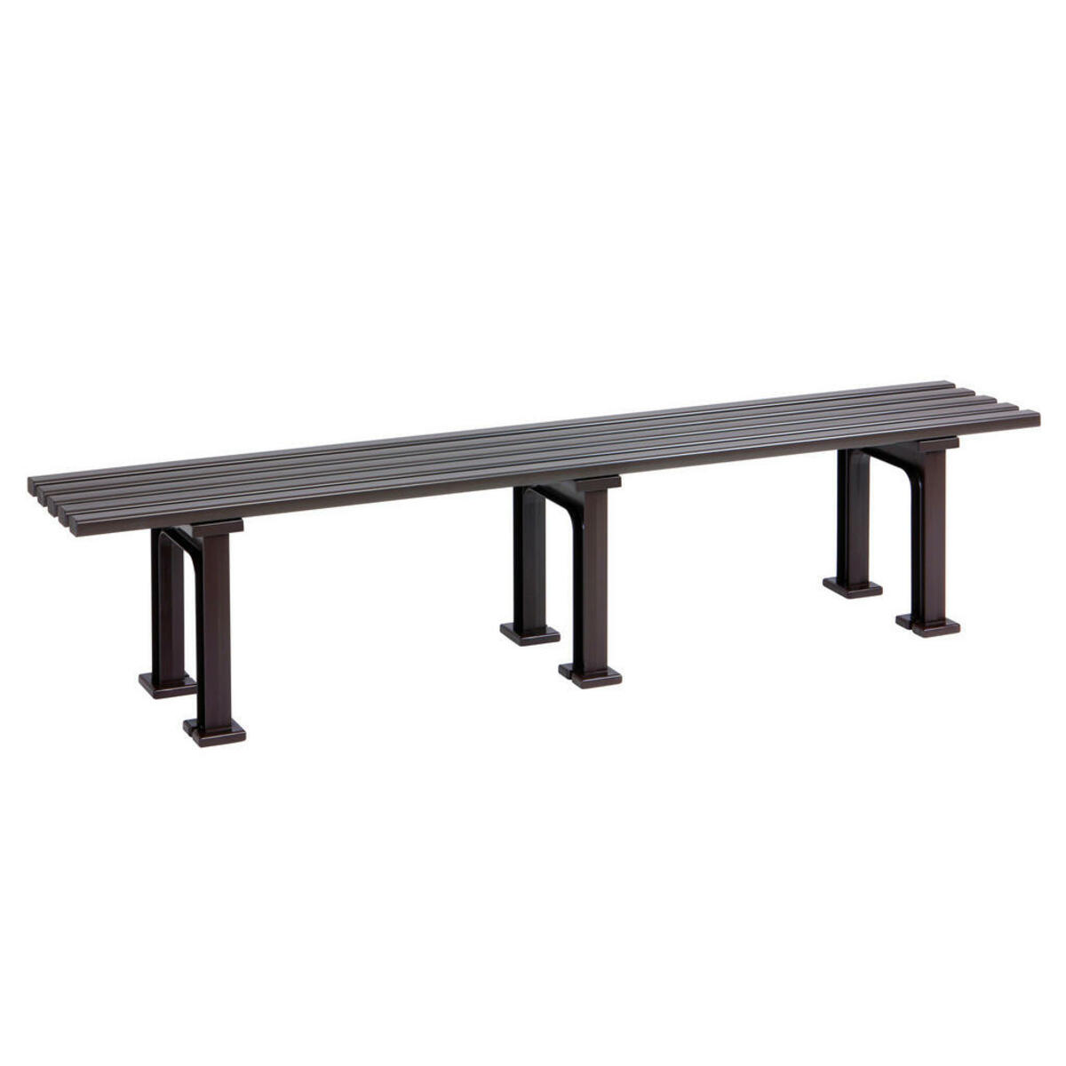 Bild 1 von Modante Gartenbank, Braun, Kunststoff, 4-Sitzer, 200x42x37 cm, abwischbar, Typenauswahl, Gartenmöbel, Gartenbänke