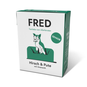 Fred & Felia FRED 10x390g SENIOR Hirsch & Pute
