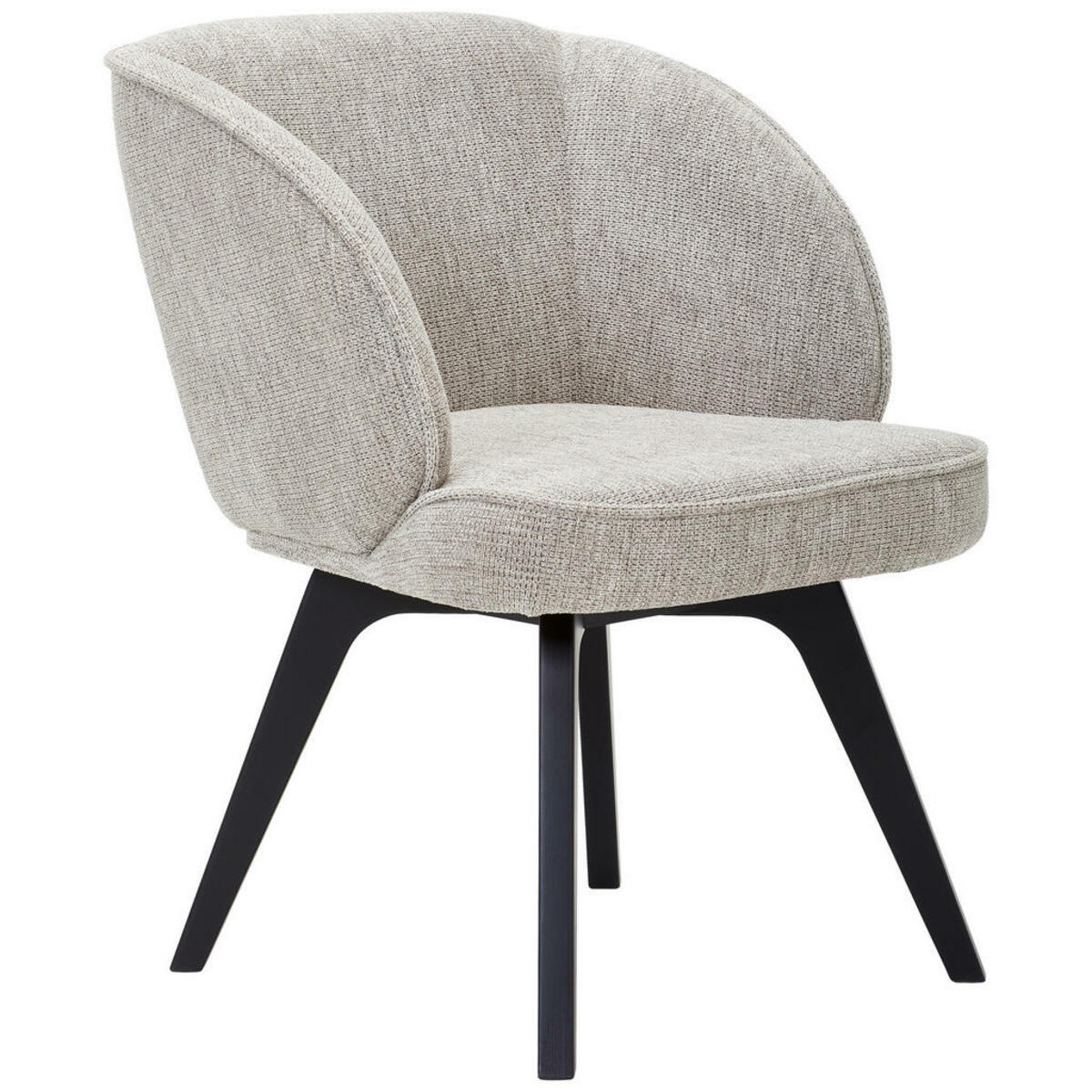 Bild 1 von Novel Armlehnstuhl, Schwarz, Cappuccino, Holz, Textil, Buche, vollmassiv, eckig, 63x83x62 cm, Esszimmer, Stühle, Armlehnenstühle