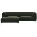 Bild 1 von Livetastic Ecksofa, Waldgrün, Textil, Eiche, vollmassiv, 2,5-Sitzer, Ottomane links, L-Form, 211x149 cm, Reach, Oeko-Tex® Standard 100, Made in Europe, FSC Mix, Stoffauswahl, Wohnzimmer, Sofas & Co