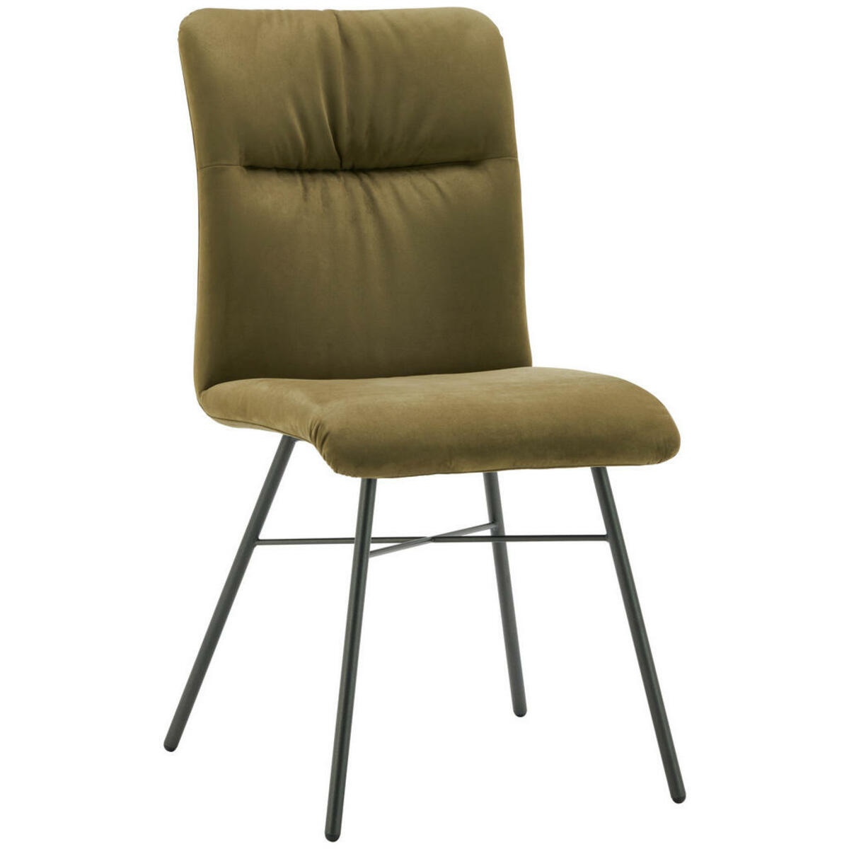 Bild 1 von Bert Plantagie Stuhl, Grün, Textil, Rundrohr, X-Form, 47x93x62 cm, Lederauswahl, Stoffauswahl, Esszimmer, Stühle, Esszimmerstühle