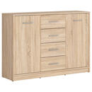 Bild 1 von Kommode, Sonoma Eiche, Kunststoff, 2 Fächer, 4 Schubladen, 118.5x84x34 cm, Wohnzimmer, Kommoden & Sideboards, Kommoden