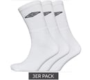 Bild 1 von 3er Pack umbro Sport Socks Strümpfe Socken für Damen und Herren UA3001A-92W Weiß