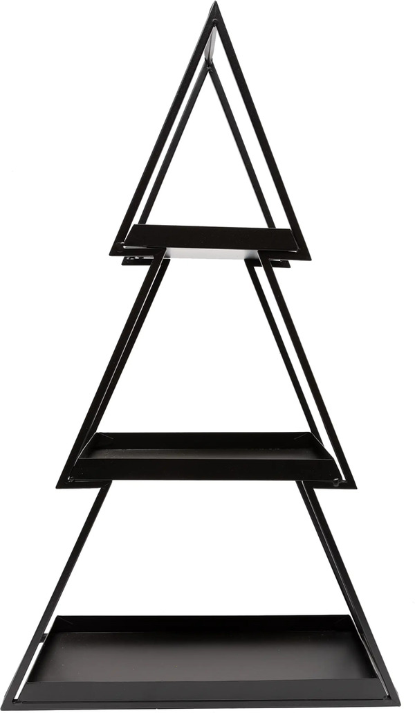 Bild 1 von TrendLine Deko Metallregal Tannenbaum 68 x 40 x 15 cm schwarz