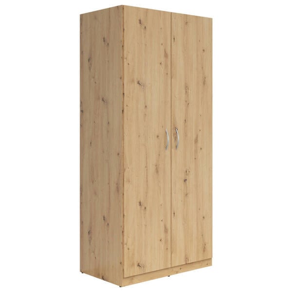 Bild 1 von Boxxx Kleiderschrank, Eiche Artisan, Holzwerkstoff, 3 Fächer, 91x197x54 cm, Schlafzimmer, Kleiderschränke, Drehtürenschränke