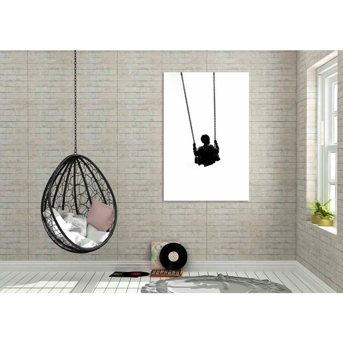 Bild 1 von Aluminiumbild, Schwarz, Weiß, Metall, rechteckig, 98x148 cm, Fotografie, einfache und schnelle Anbringung, matt, Bilder