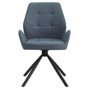 Mid.you Armlehnstuhl, Metall, Textil, Drehkreuz, 60x91x62 cm, Esszimmer, Stühle, Armlehnenstühle