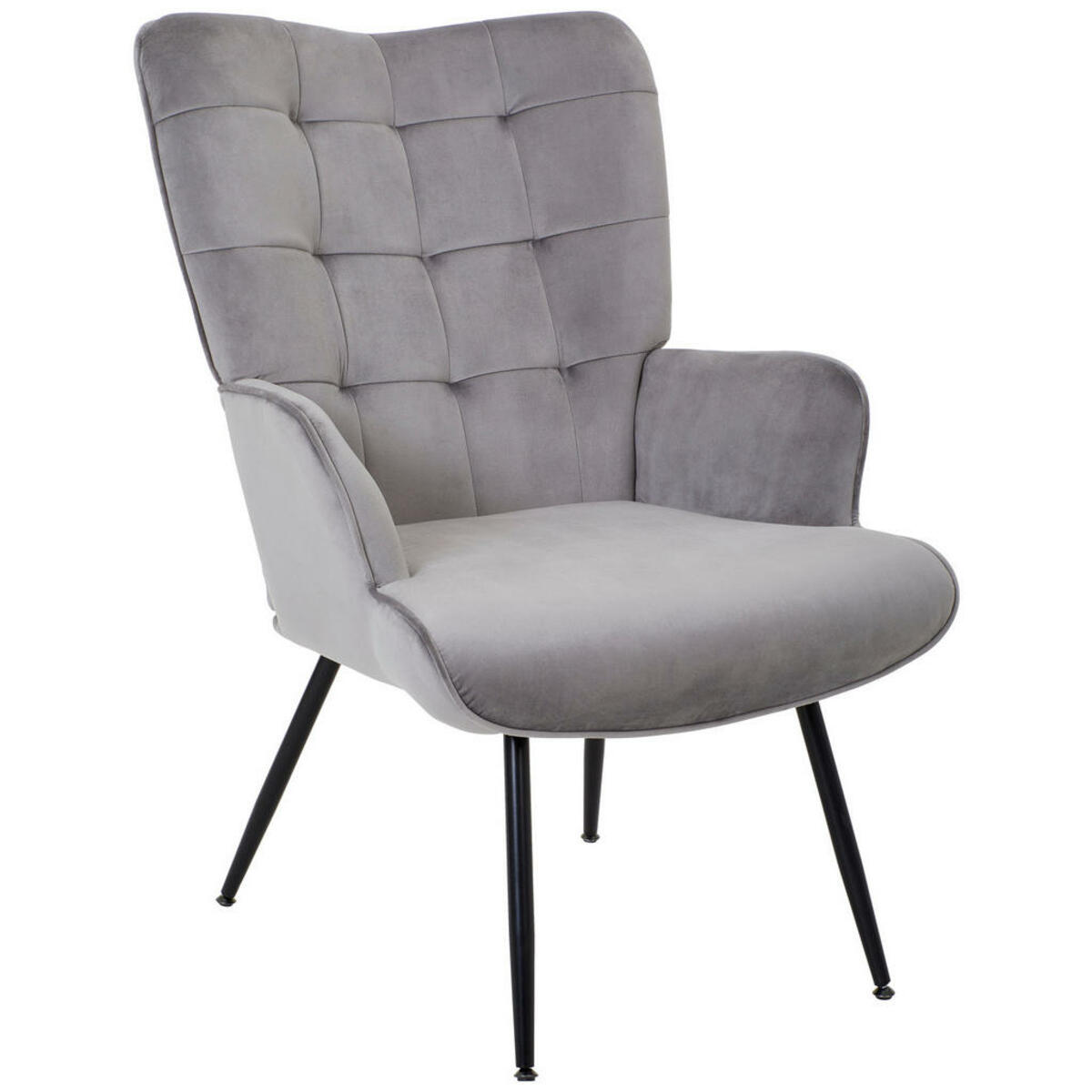 Bild 1 von Xora Sessel, Grau, Schwarz, Metall, Textil, 67x96x85 cm, Wohnzimmer, Sessel, Polstersessel