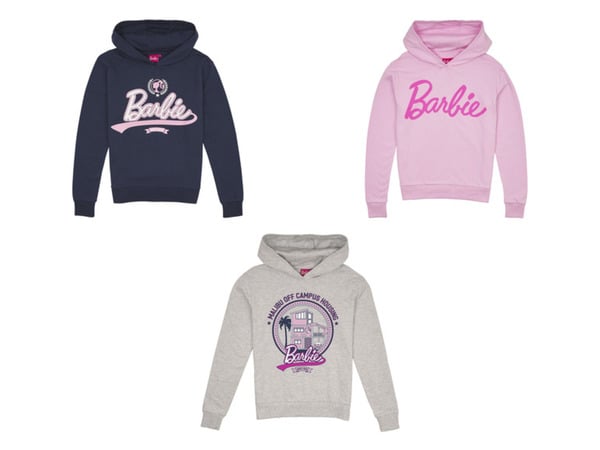 Bild 1 von Barbie Damen Kapuzenpullover mit Print