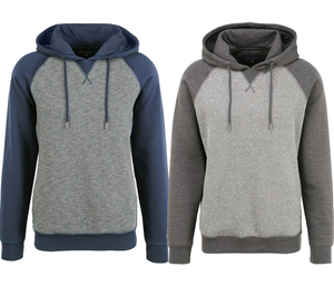 BLEND Bingo Herren Hoodie nachhaltiger Kapuzen-Sweater mit Colorblocking 20712222ME Grau oder Blau