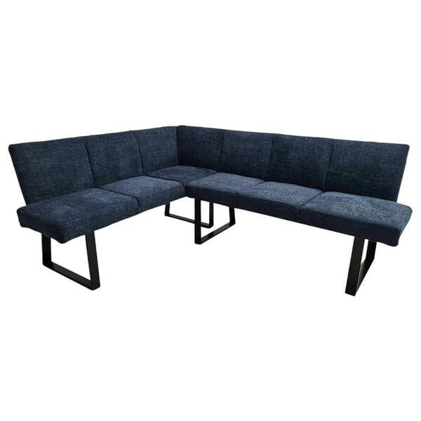 Bild 1 von Mid.you Eckbank, Dunkelblau, Metall, Textil, 5-Sitzer, L-Form, 202x160x82 cm, Esszimmer, Bänke, Eckbänke