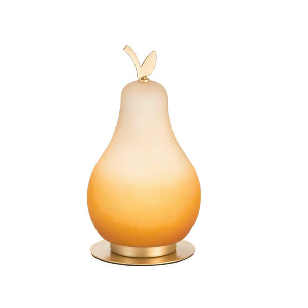 Bild 1 von Fabas Luce Led-Tischleuchte Wilma, Orange, Glas, 23 cm, ISO 9001, Schnurschalter, Touch (on/off), Lampen & Leuchten, Innenbeleuchtung, Tischlampen