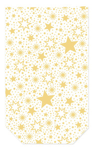 Braun & Company Klarsichtbeutel Miracle Star 10er Clips Gold 11,5 x 19 cm