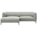 Bild 1 von Livetastic Ecksofa, Grau, Textil, Eiche, vollmassiv, 2,5-Sitzer, Ottomane links, L-Form, 211x149 cm, Reach, Oeko-Tex® Standard 100, Made in Europe, FSC Mix, Stoffauswahl, Wohnzimmer, Sofas & Couches