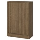 Bild 1 von TONSTAD  Schiebetürenschrank, braun gebeiztes Eichenfurnier 82x37x120 cm