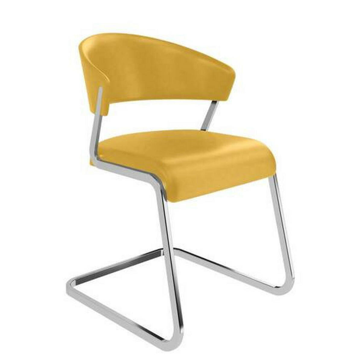 Bild 1 von hülsta Schwingstuhl, Currygelb, Metall, Leder, Echtleder, Nappaleder, U-Form, 52.5x86x60 cm, Blauer Engel, Goldenes M, Dgm, Lederauswahl, Typenauswahl, abwischbar, Esszimmer, Stühle, Schwingstühle