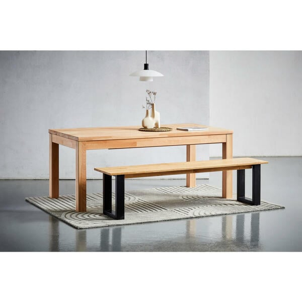 Bild 1 von Livetastic Sitzbank, Kernbuche, Holz, Wildeiche,Buche, massiv, 3-Sitzer, 120x45 cm, Esszimmer, Bänke, Sitzbänke