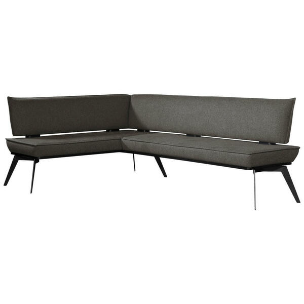 Bild 1 von Carryhome Eckbank, Schwarz, Holz, Metall, Textil, Buche, massiv, Eckteil, 195x165 cm, Stoffauswahl, Esszimmer, Bänke, Eckbänke