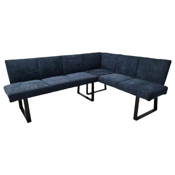 Bild 1 von Mid.you Eckbank, Dunkelblau, Metall, Textil, 5-Sitzer, L-Form, 202x160x82 cm, Esszimmer, Bänke, Eckbänke