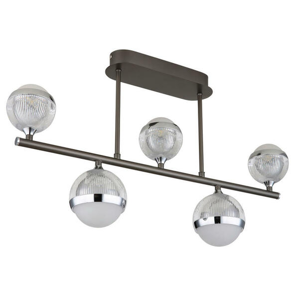 Bild 1 von Globo Led-Deckenleuchte, Klar, Chrom, Titan, Metall, Kunststoff, 11x37 cm, Stufenschalter, Farben fixierbar, Farbtemperaturwechsler, Lampen & Leuchten, Leuchtenserien