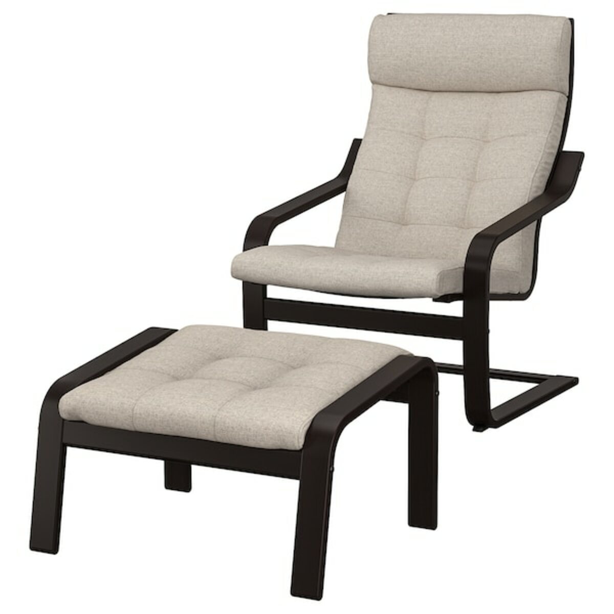Bild 1 von POÄNG  Sessel und Hocker