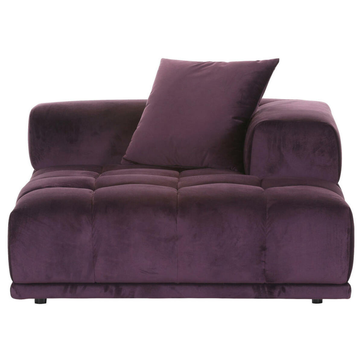 Bild 1 von Ambia Home Sofaelement, Brombeere, Textil, 2-Sitzer, Füllung: Schaumstoff, 125x66x155 cm, seitenverkehrt erhältlich, Armteil rechts, Wohnzimmer, Sofas & Couches, Sofas, Modulsofas