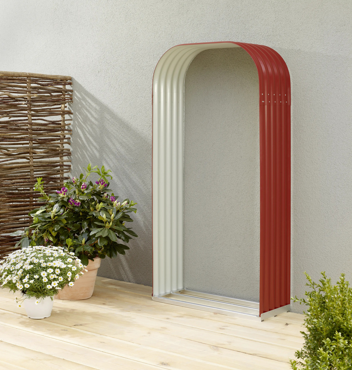 Bild 1 von Vitavia Kaminholzregal Lignum 99 x 40 x 200 cm rubin Hochformat