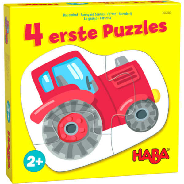 HABA 305468 - Puzzles Tierfailien, Puzzle-Box it 3 Tier-otiven für