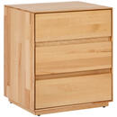 Bild 1 von Mid.you Nachtschrank, Kernbuche, Holz, Kernbuche, massiv, 3 Schubladen, 50x58x40 cm, Schlafzimmer, Nachttische