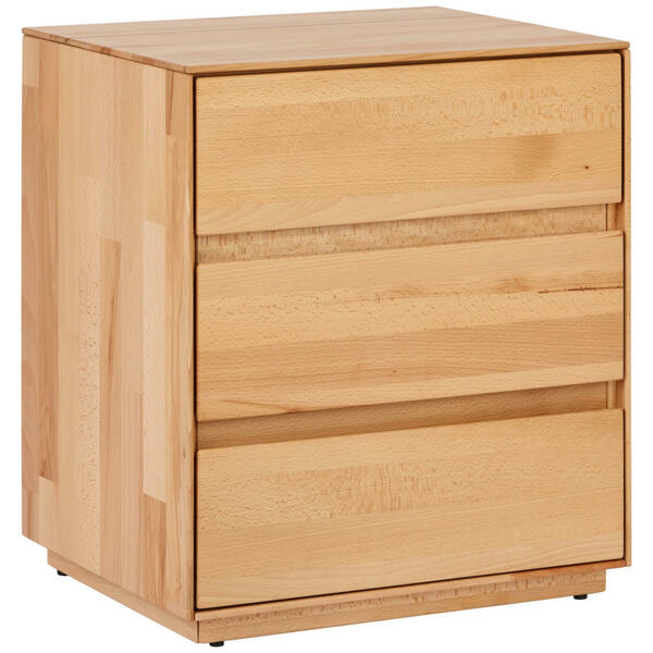 Bild 1 von Mid.you Nachtschrank, Kernbuche, Holz, Kernbuche, massiv, 3 Schubladen, 50x58x40 cm, Schlafzimmer, Nachttische