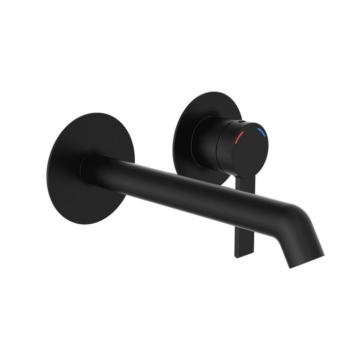 Bild 1 von Schütte Waschtischarmatur LOS Angeles, Schwarz, Metall, 20x8x27 cm, für Wandmontage geeignet, Badezimmer, Waschbecken & Armaturen, Badarmaturen