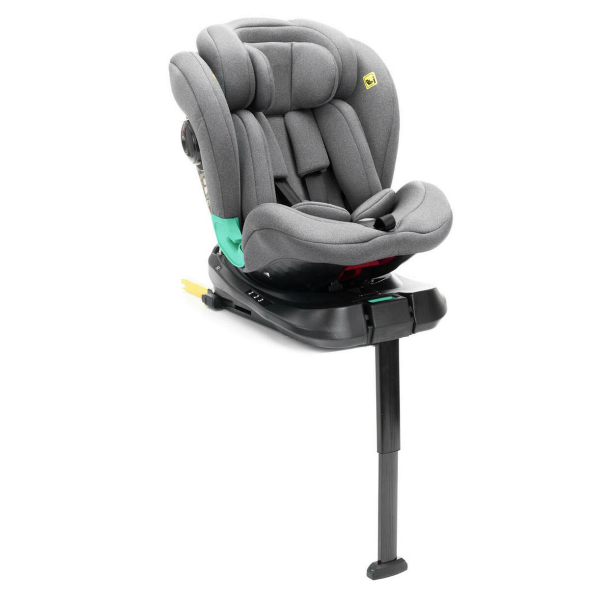 Bild 1 von My Baby Lou Kinderautositz, Grau, Textil, Füllung: Polyester, 50x86 cm, ECE R 129 i-Size, 5-Punkt-Gurtsystem, abnehmbarer und waschbarer Bezug, höhenverstellbare Kopfstütze, schnell leicht im Auto