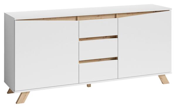 Bild 1 von Sideboard B:160 cm Valentin 02 Weiß/Artisan Eiche Dekor, Weiß, Eiche Artisan