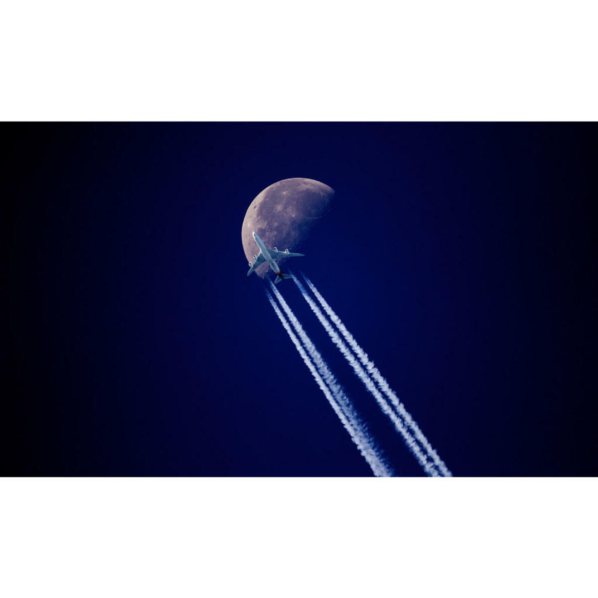 Bild 1 von Aluminiumbild, Dunkelblau, Blau, Schwarz, Kunststoff, Metall, 118x70 cm, einfache und schnelle Anbringung, Bilder, Metallbilder