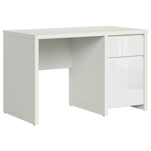 Schreibtisch, Weiß, Weiß Hochglanz, 1 Schubladen, rechteckig, Wange, 65x77 cm, Arbeitszimmer, Schreibtische, Bürotische