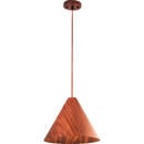 Bild 1 von Fabas Luce Pendelleuchte Esino, Holz, Textil, Walnuss, 200 cm, ISO 9001, höhenverstellbar, Lampen & Leuchten, Leuchtenserien