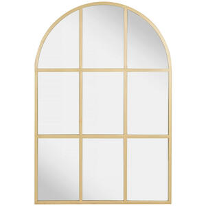 Mid.you Wandspiegel, Gold, Metall, Glas, 85x125x3 cm, Bsci, Badezimmer, Badezimmerspiegel, Badspiegel