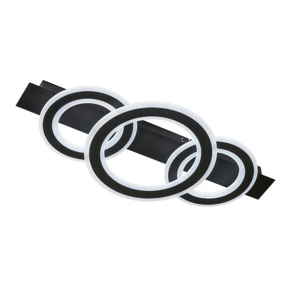 Bild 1 von Fischer & Honsel Led-Deckenleuchte Circle, Schwarz, Weiß, Metall, 36x8 cm, Farbtemperaturwechsler, Lampen & Leuchten, Led Beleuchtung, Led-deckenleuchten