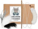 Bild 1 von Kater Kasimir Premium Katzenangel Set aus Buchenholz mit 4 handgemachten Anhängern