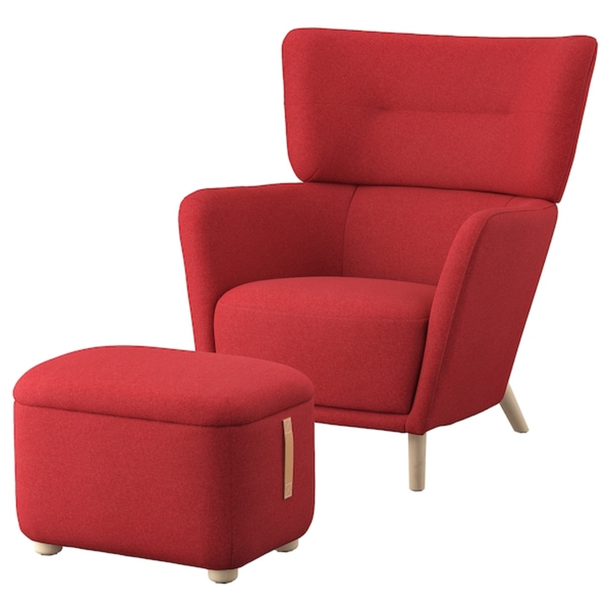 Bild 1 von OSKARSHAMN  Ohrensessel mit Hocker