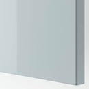 Bild 4 von BESTÅ  Aufbewahrung mit Schubladen, weiß Selsviken/Stubbarp/hell graublau Klarglas 180x42x74 cm