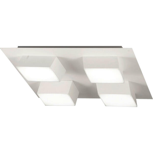 Bild 1 von Fabas Luce Led-Wandleuchte Lucas, Weiß, Metall, Kunststoff, 35x8 cm, DIN EN ISO 9001, Lampen & Leuchten, Leuchtenserien