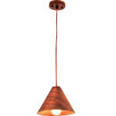 Bild 1 von Fabas Luce Pendelleuchte Esino, Holz, Textil, Walnuss, 200 cm, ISO 9001, höhenverstellbar, Lampen & Leuchten, Leuchtenserien