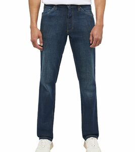 MUSTANG Style Tramper Herren Slim-Fit Jeans mit Kontrastnähten Medium-Rise Straight-Leg Denim-Hose 1006743/5000-881 Blau