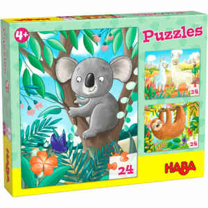 Puzzles Koala, Faultier & Co. HABA 393482 Bunt