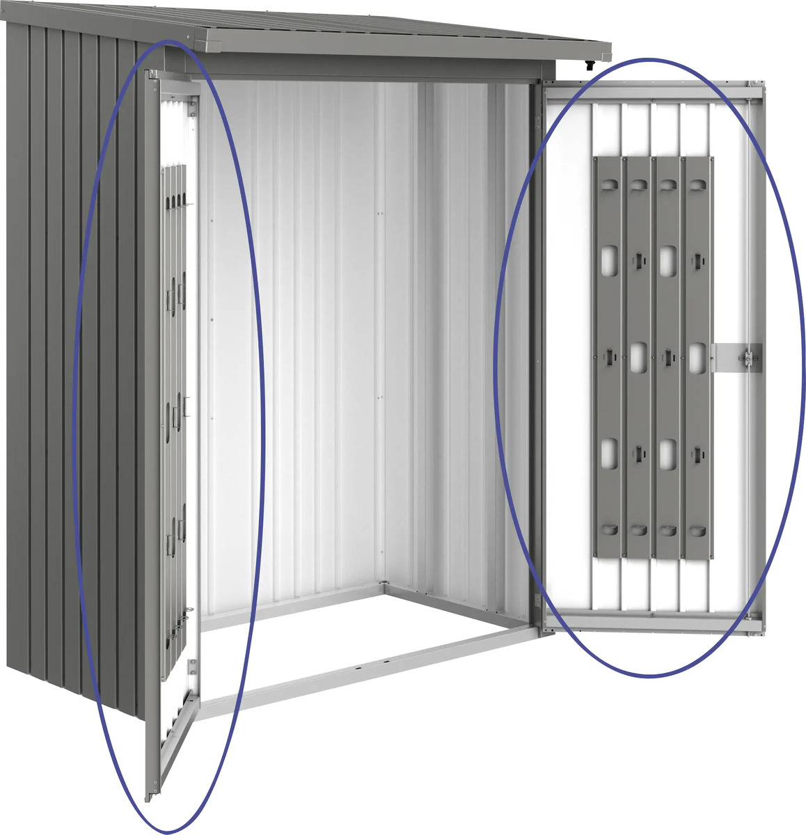 Bild 1 von Biohort Türpaket Woodstock 150 quarzgrau