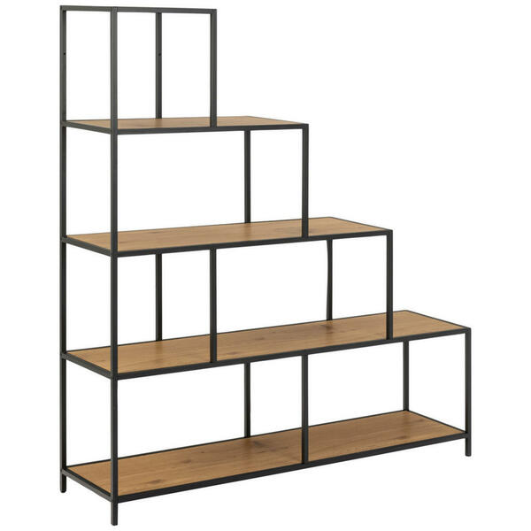 Bild 1 von Regal, Schwarz, Eiche, Holzwerkstoff, 4 Fächer, 135x150x35 cm, Typenauswahl, Beimöbel erhältlich, stehend, Arbeitszimmer, Büroregale, Bücherregale