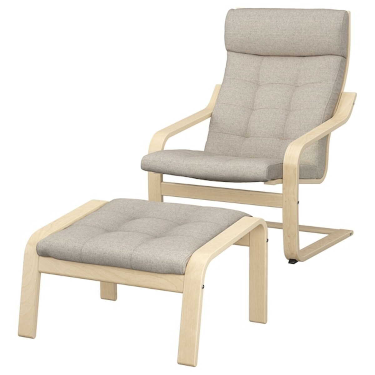 Bild 1 von POÄNG  Sessel und Hocker